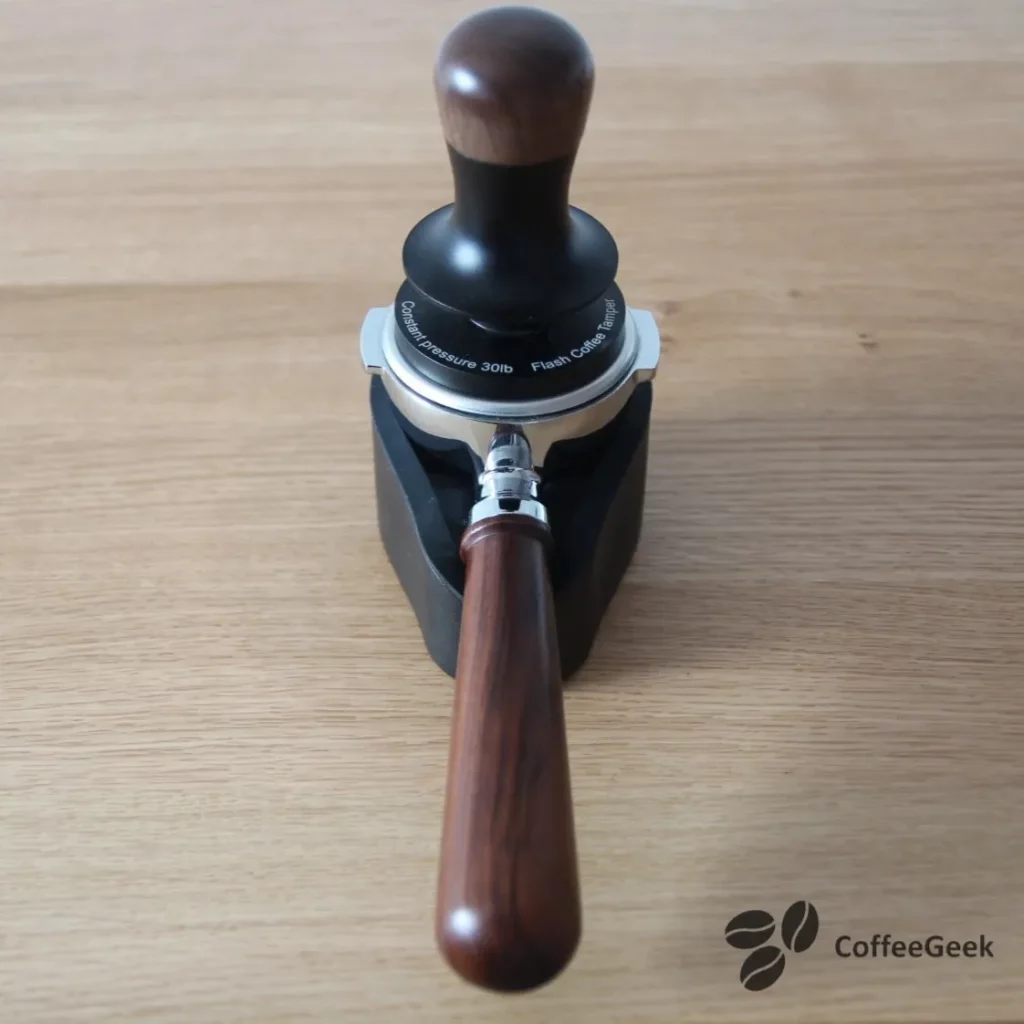 Testing the MHW 3Bomber Torque-Based Tamper: The tamper features a guide for flat tamping.